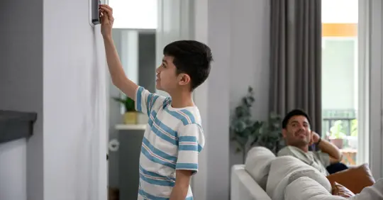 Setting up thermostat